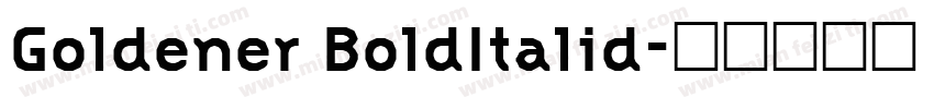 Goldener BoldItalid字体转换